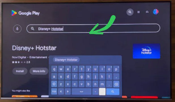 Disney Hotstar on smart TV